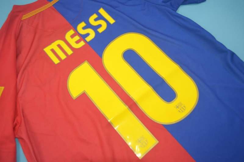 Barcelona Soccer Jersey Home Retro Replica 2008/09