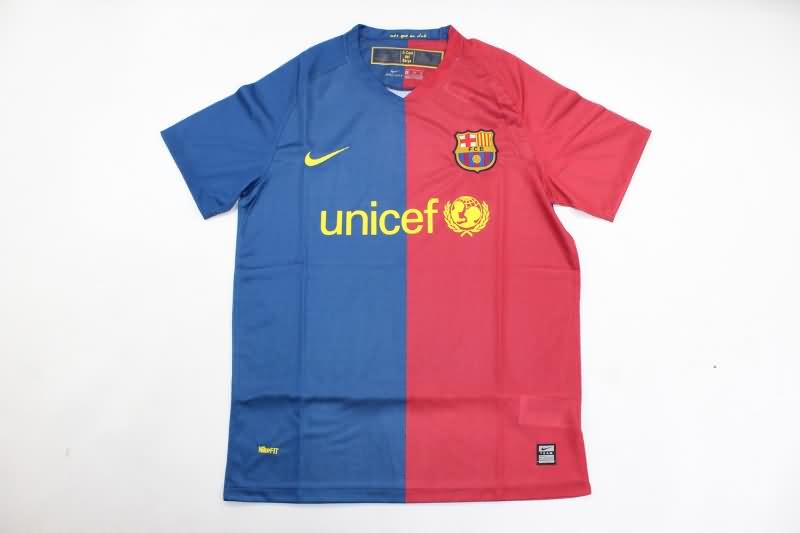 Barcelona Soccer Jersey Home UCL Retro Replica 2008/09