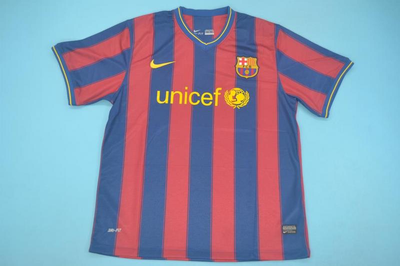 Barcelona Soccer Jersey Home Retro Replica 2009/10