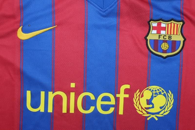 Barcelona Soccer Jersey Home Long Sleeve Retro Replica 2009/10