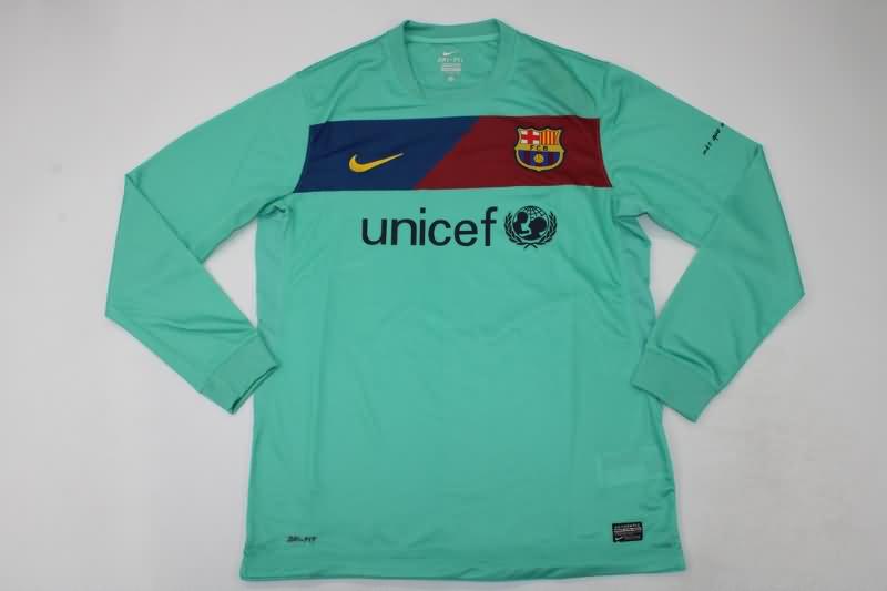 Barcelona Soccer Jersey Away Retro Long Sleeve Replica 2010/11