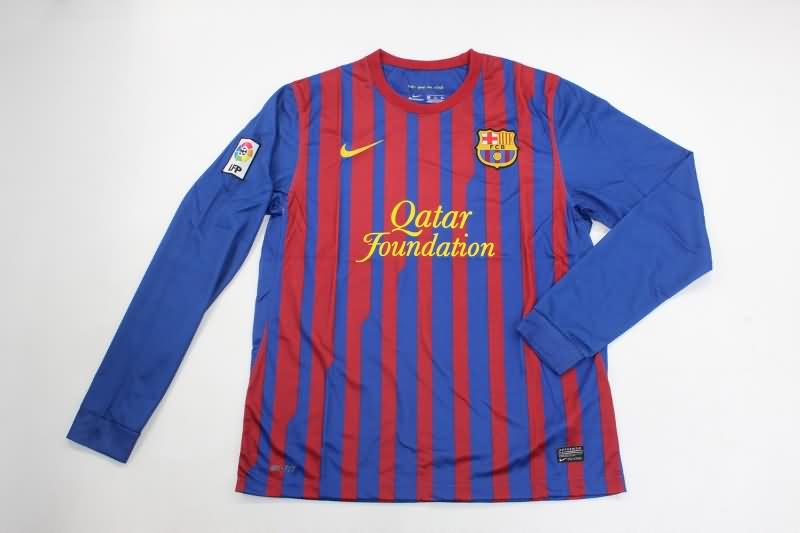 Barcelona Soccer Jersey Home Long Slevee Retro Replica 2011/12