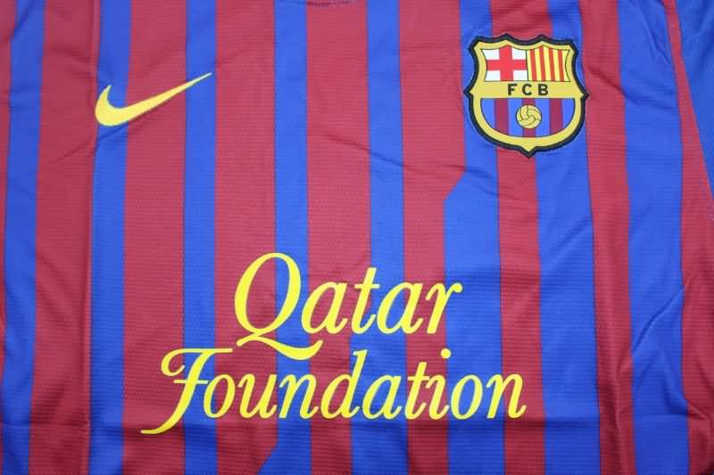 Barcelona Soccer Jersey Home Long Slevee Retro Replica 2011/12