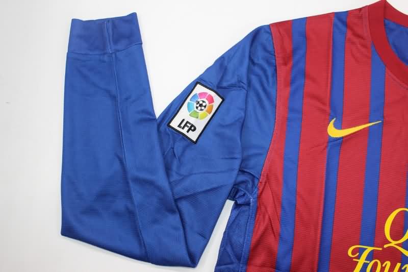 Barcelona Soccer Jersey Home Long Slevee Retro Replica 2011/12