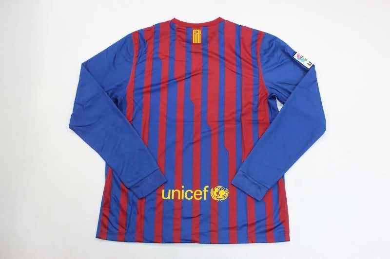 Barcelona Soccer Jersey Home Long Slevee Retro Replica 2011/12