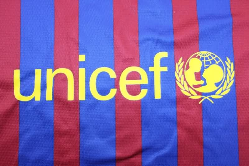 Barcelona Soccer Jersey Home Long Slevee Retro Replica 2011/12