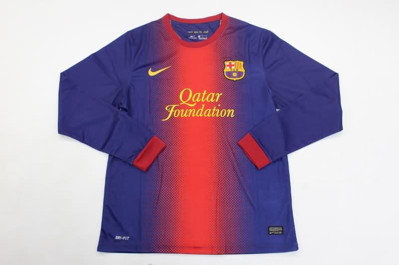 Barcelona Soccer Jersey Home Long Slevee Retro Replica 2012/13