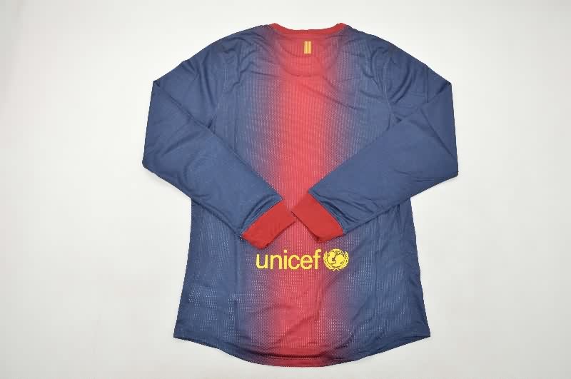 AAA Quality Barcelona 2012/13 Home Long Slevee Retro Soccer Jersey (Player)
