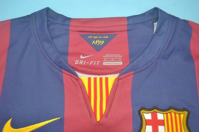 Barcelona Soccer Jersey Home Retro Replica 2014/15