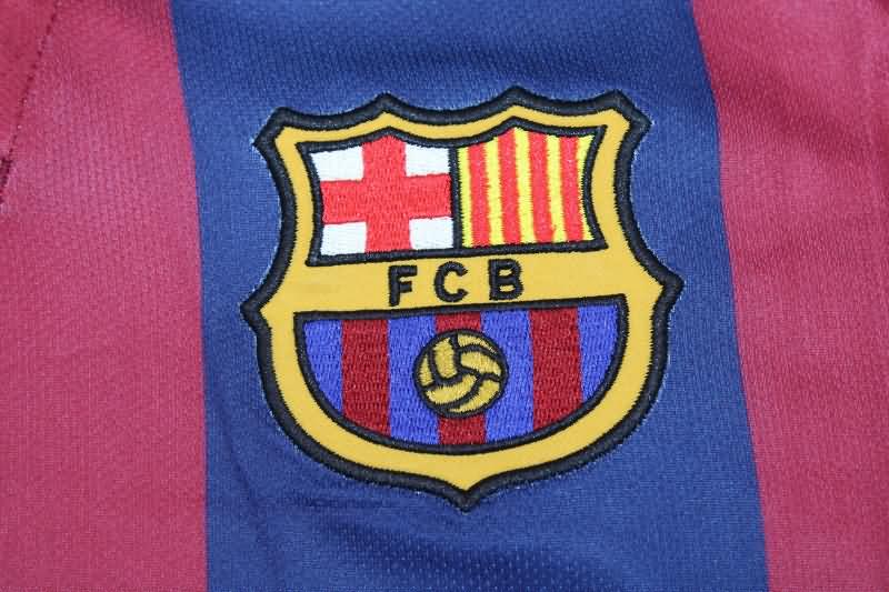 Barcelona Soccer Jersey Home Long Sleeve Retro Replica 2014/15