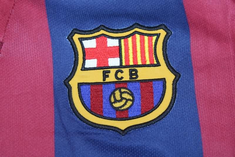 Barcelona Soccer Jersey Home Long Sleeve Retro Replica 2014/15