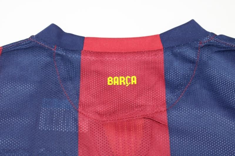 Barcelona Soccer Jersey Home Long Sleeve Retro Replica 2014/15