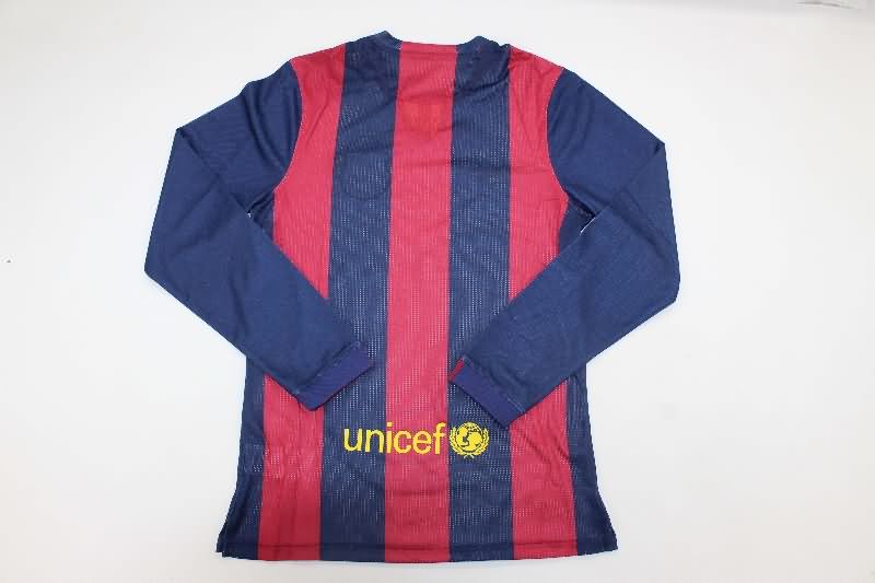 AAA Quality Barcelona 2014/15 Home Long Sleeve Retro Soccer Jersey (Player)