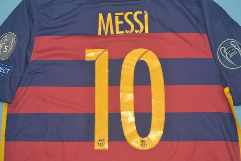 Barcelona Soccer Jersey Home Retro Replica 2015/16