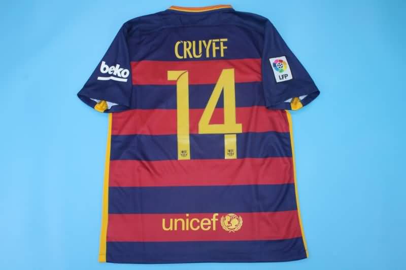 Barcelona Soccer Jersey Home Retro Replica 2015/16