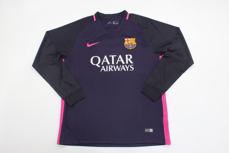 Barcelona Soccer Jersey Away Long Sleeve Retro Replica 2016/17