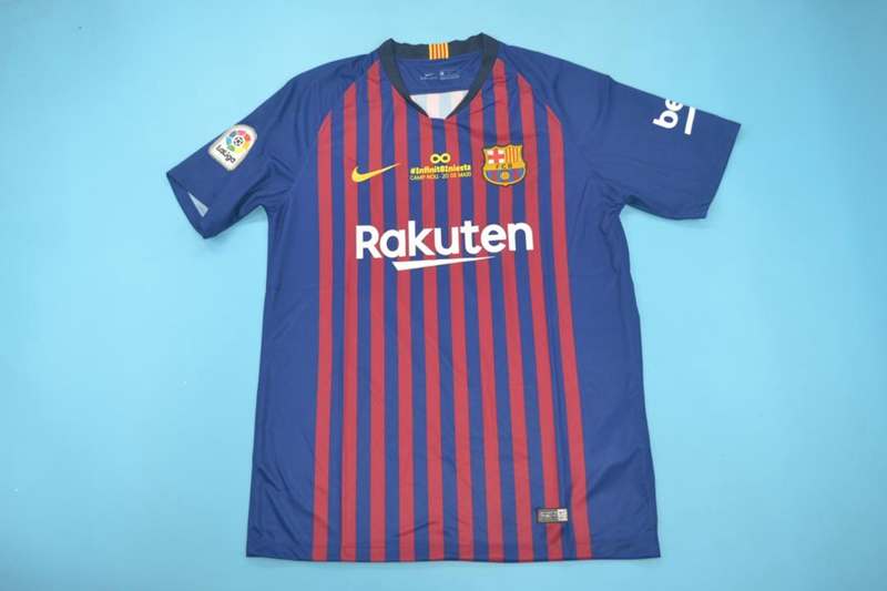 Barcelona Soccer Jersey Home Retro Replica 2018/19