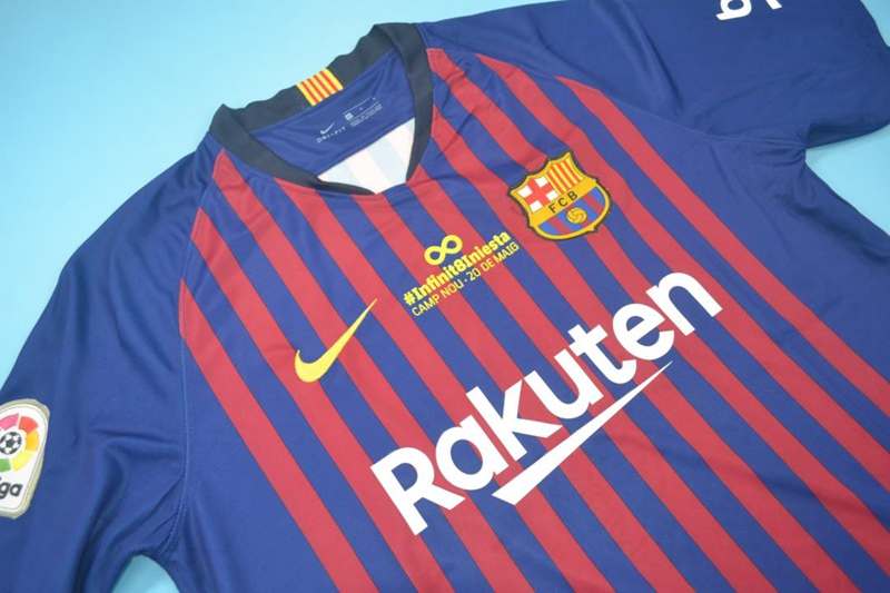 Barcelona Soccer Jersey Home Retro Replica 2018/19