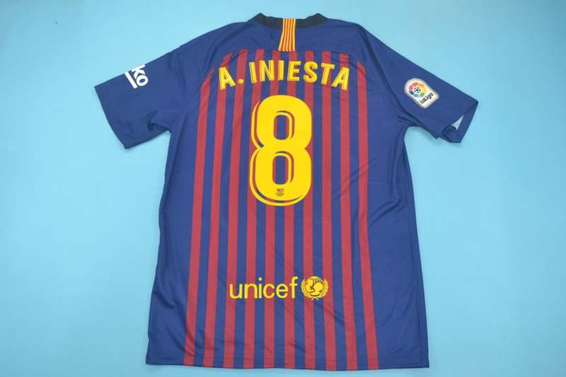 Barcelona Soccer Jersey Home Retro Replica 2018/19