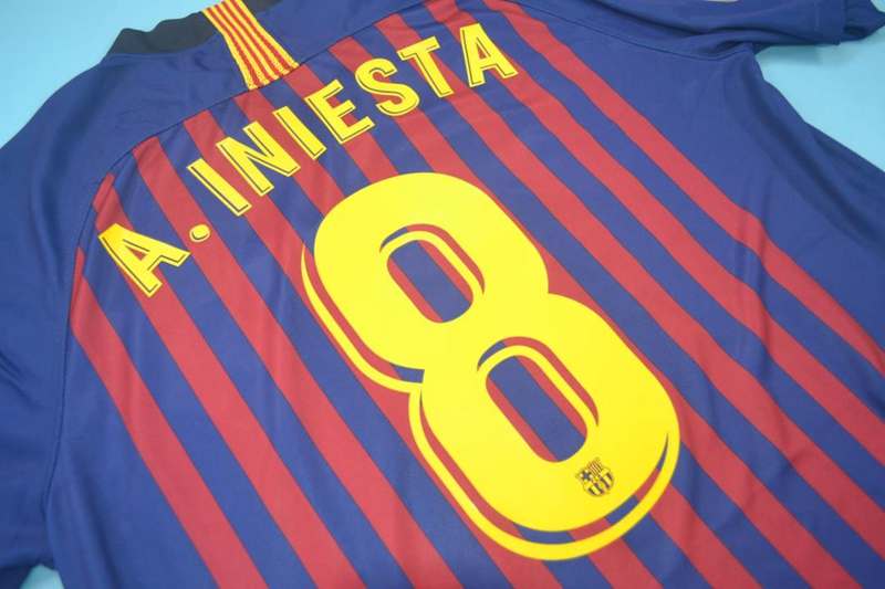 Barcelona Soccer Jersey Home Retro Replica 2018/19