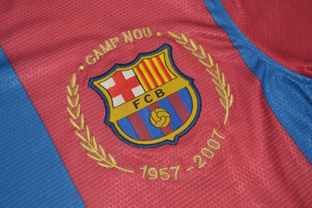 Barcelona Soccer Jersey Home Retro Replica 2007/08