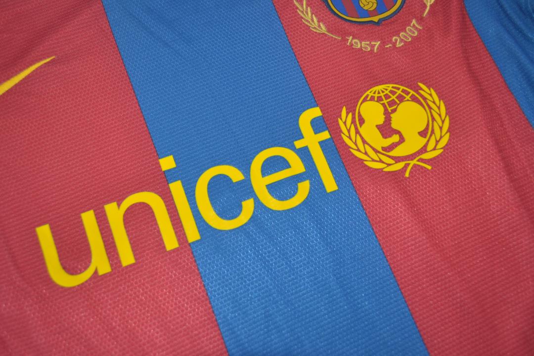 Barcelona Soccer Jersey Home Retro Replica 2007/08