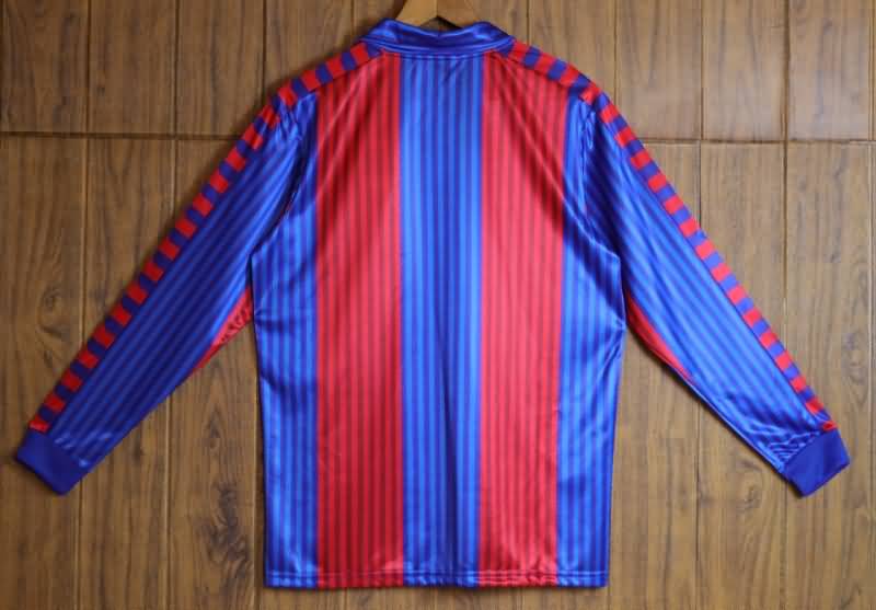 Barcelona Soccer Jersey Home Long Retro Replica 1989/92
