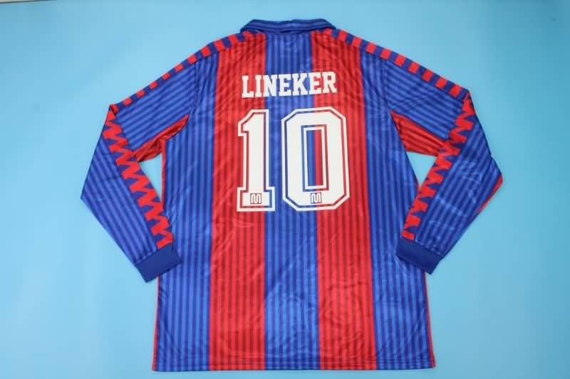 Barcelona Soccer Jersey Home Long Retro Replica 1989/92