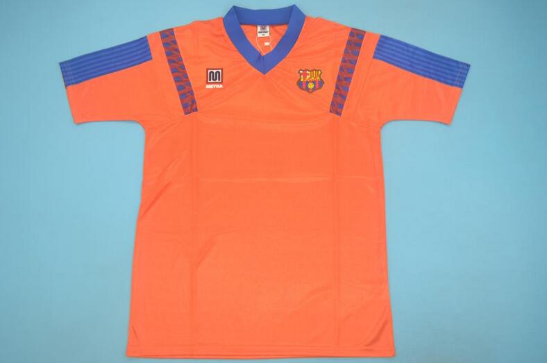 Barcelona Soccer Jersey Away Retro Replica 1991/92