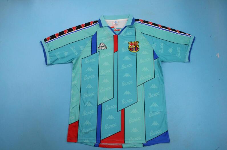 Barcelona Soccer Jersey Away Retro Replica 1995/97