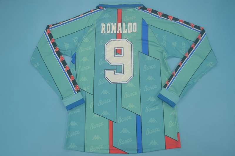 Barcelona Soccer Jersey Away Long Retro Replica 1995/97