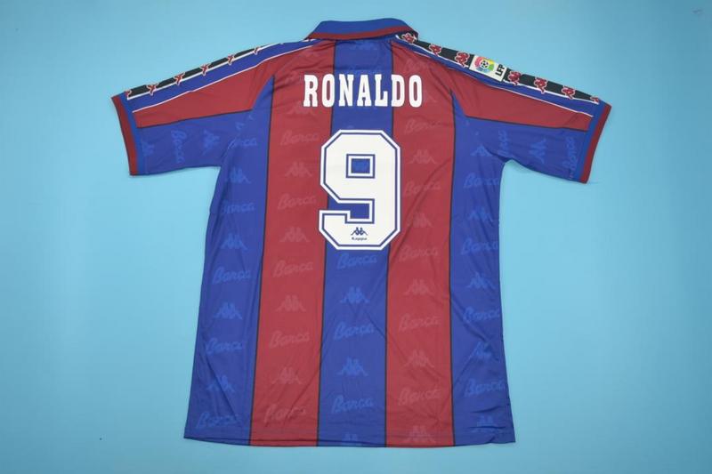 Barcelona Soccer Jersey Home Retro Replica 1995/97