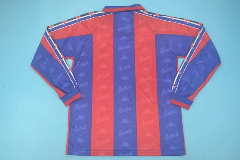 Barcelona Soccer Jersey Home Long Retro Replica 1996/97