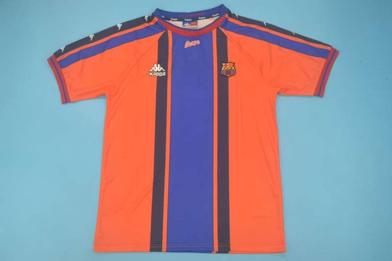 Barcelona Soccer Jersey Away Retro Replica 1997/98