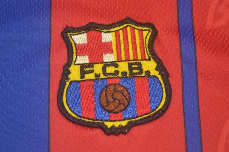 Barcelona Soccer Jersey Home Retro Replica 1997/98