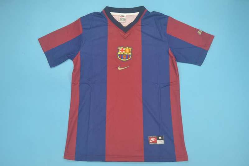 Barcelona Soccer Jersey Home Retro Replica 1998/99