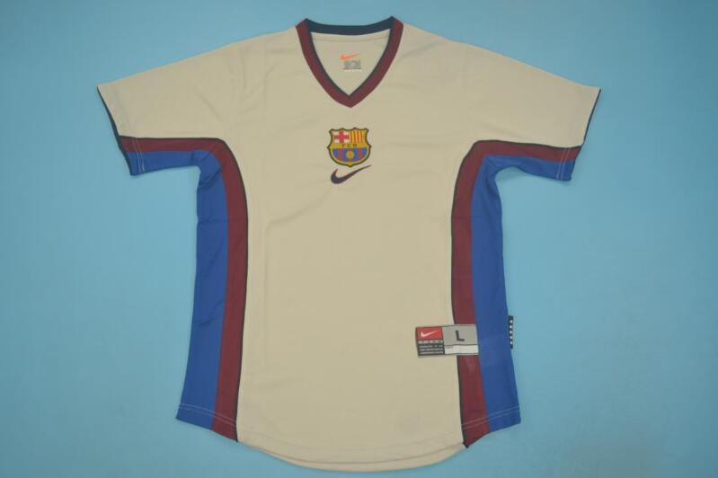 Barcelona Soccer Jersey Away Retro Replica 1999/2001