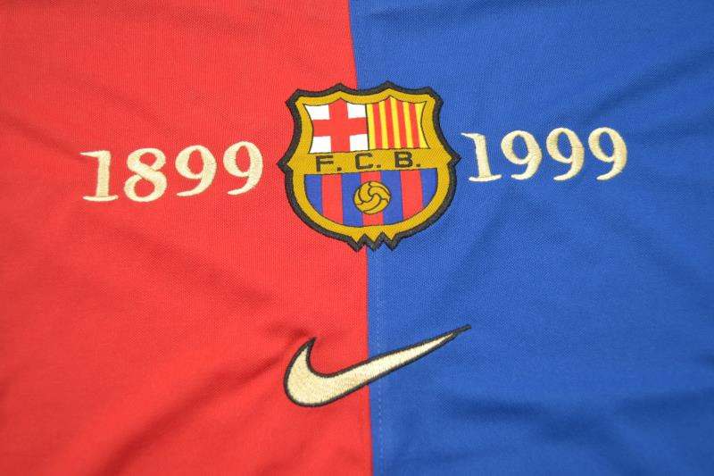 Barcelona Soccer Jersey Home Retro Replica 1999/2000