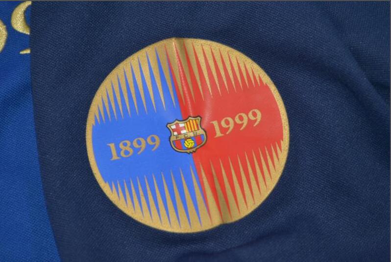 Barcelona Soccer Jersey Home Long Retro Replica 1999/2000