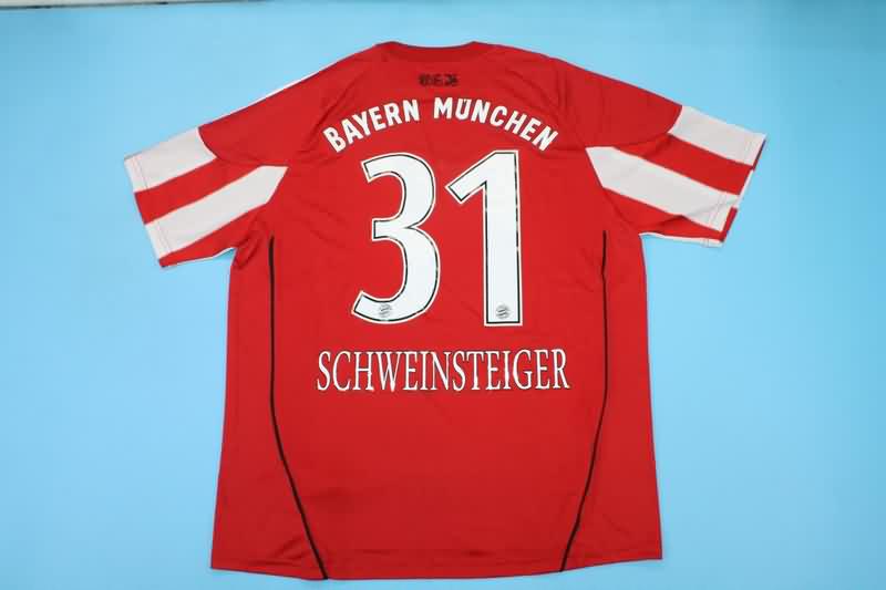 Bayern Munich Soccer Jersey Home Retro Replica 2010/11