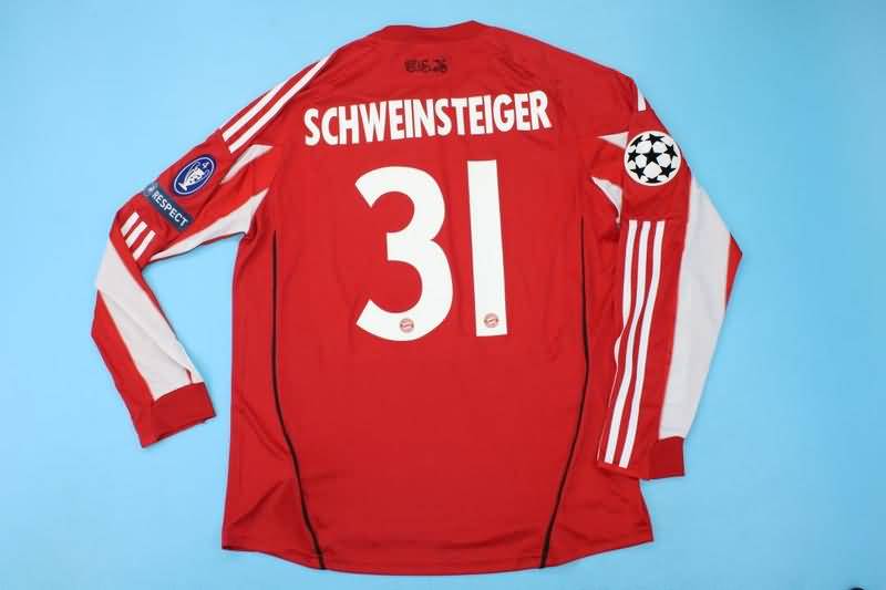 Bayern Munich Soccer Jersey Home Long Retro Replica 2010/11