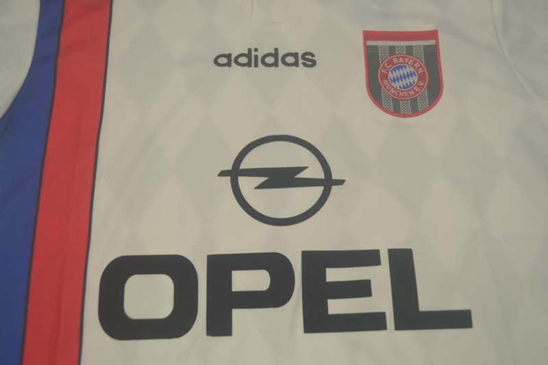 Bayern Munich Soccer Jersey Away Retro Replica 1995/96