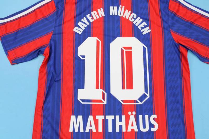 Bayern Munich Soccer Jersey Home Retro Replica 1995/97