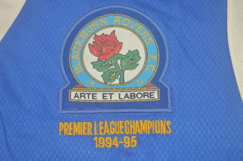 Blackburn Soccer Jersey Home Retro Replica 1995/96