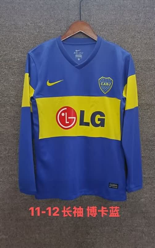 AAA Quality Boca Juniors 2011/12 Home Long Sleeve Retro Soccer Jersey
