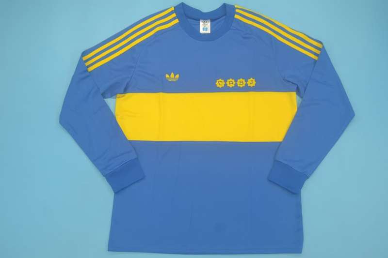 Boca Juniors Soccer Jersey Home Long Retro Replica 1981