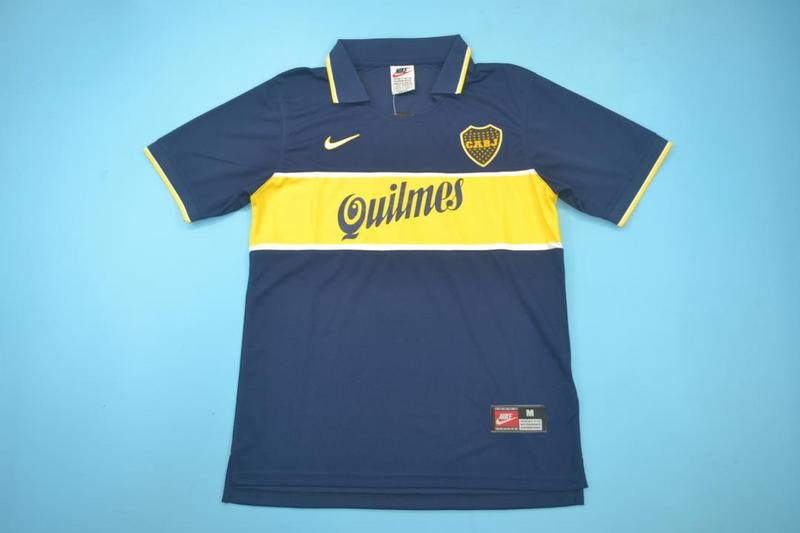 Boca Juniors Soccer Jersey Home Retro Replica 1996/97