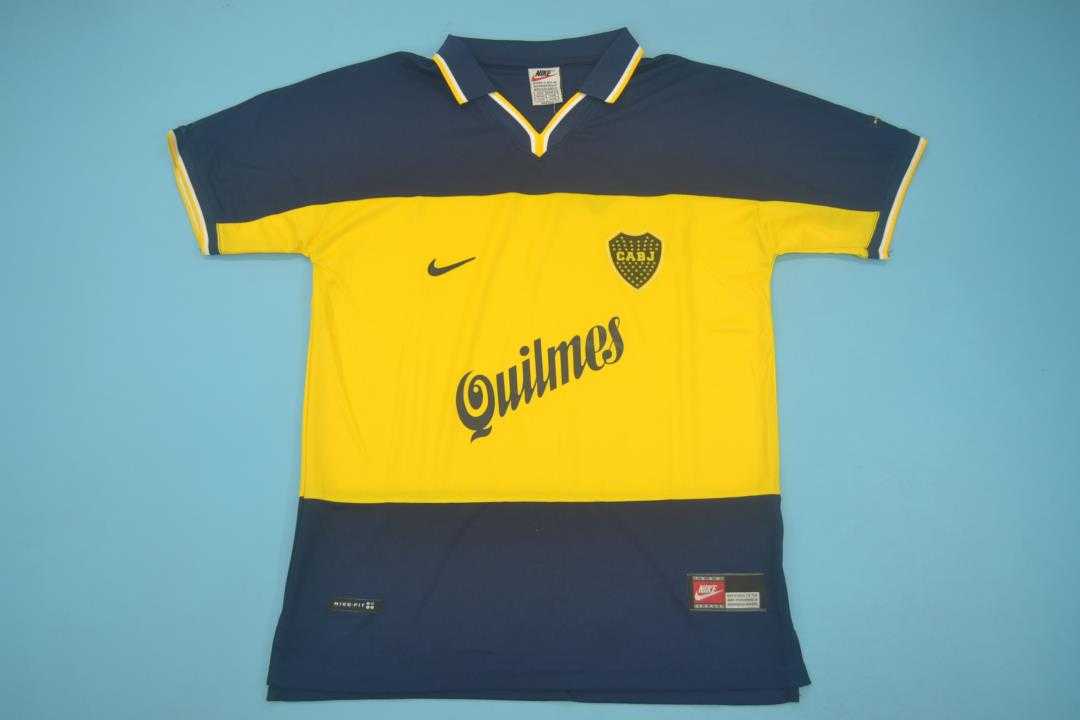 Boca Juniors Soccer Jersey Home Retro Replica 1999