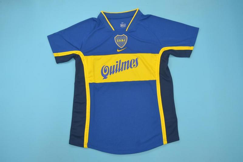 Boca Juniors Soccer Jersey Home Retro Replica 2001