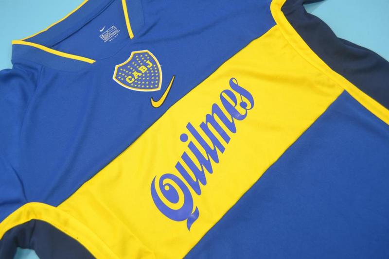 Boca Juniors Soccer Jersey Home Retro Replica 2001